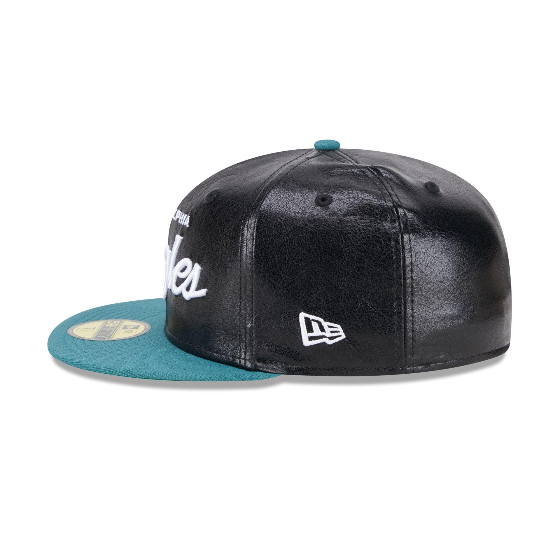 Philadelphia Eagles Faux Leather Crown 59FIFTY Fitted Hat Male Product Image