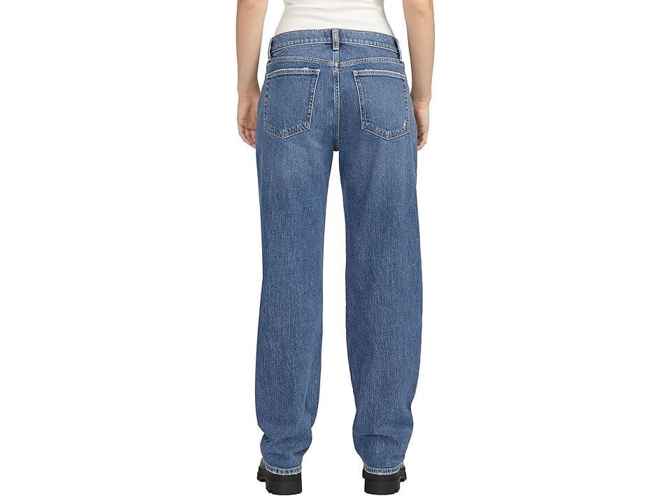 Silver Jeans Co. Low 5 Mid-Rise Straight Leg Jeans L27480RCS208 (Indigo) Women's Jeans Product Image