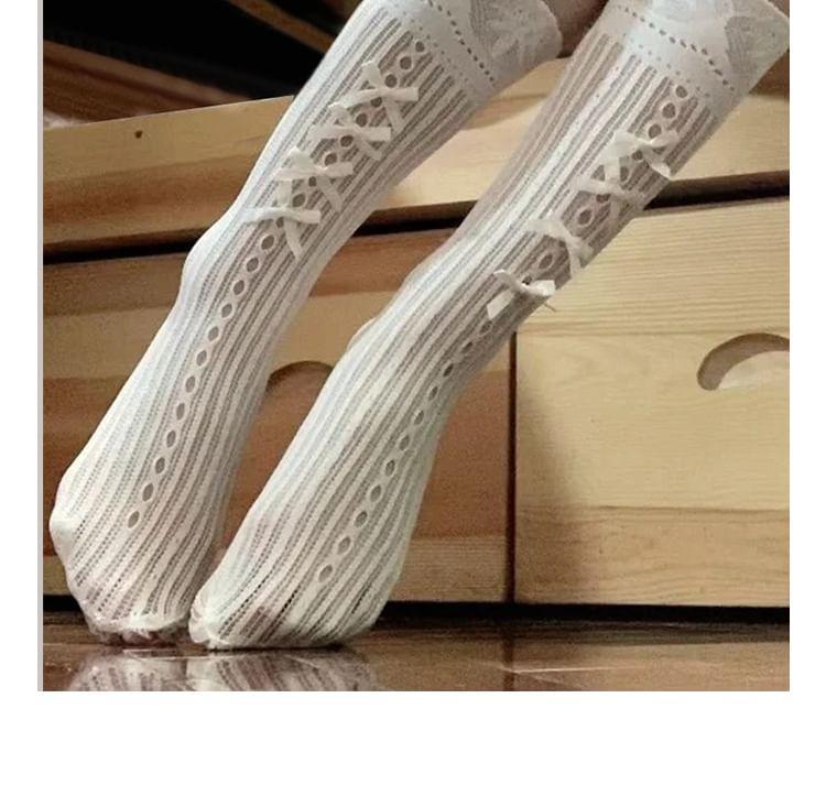 Bow Cutout Short Socks Set Product Image