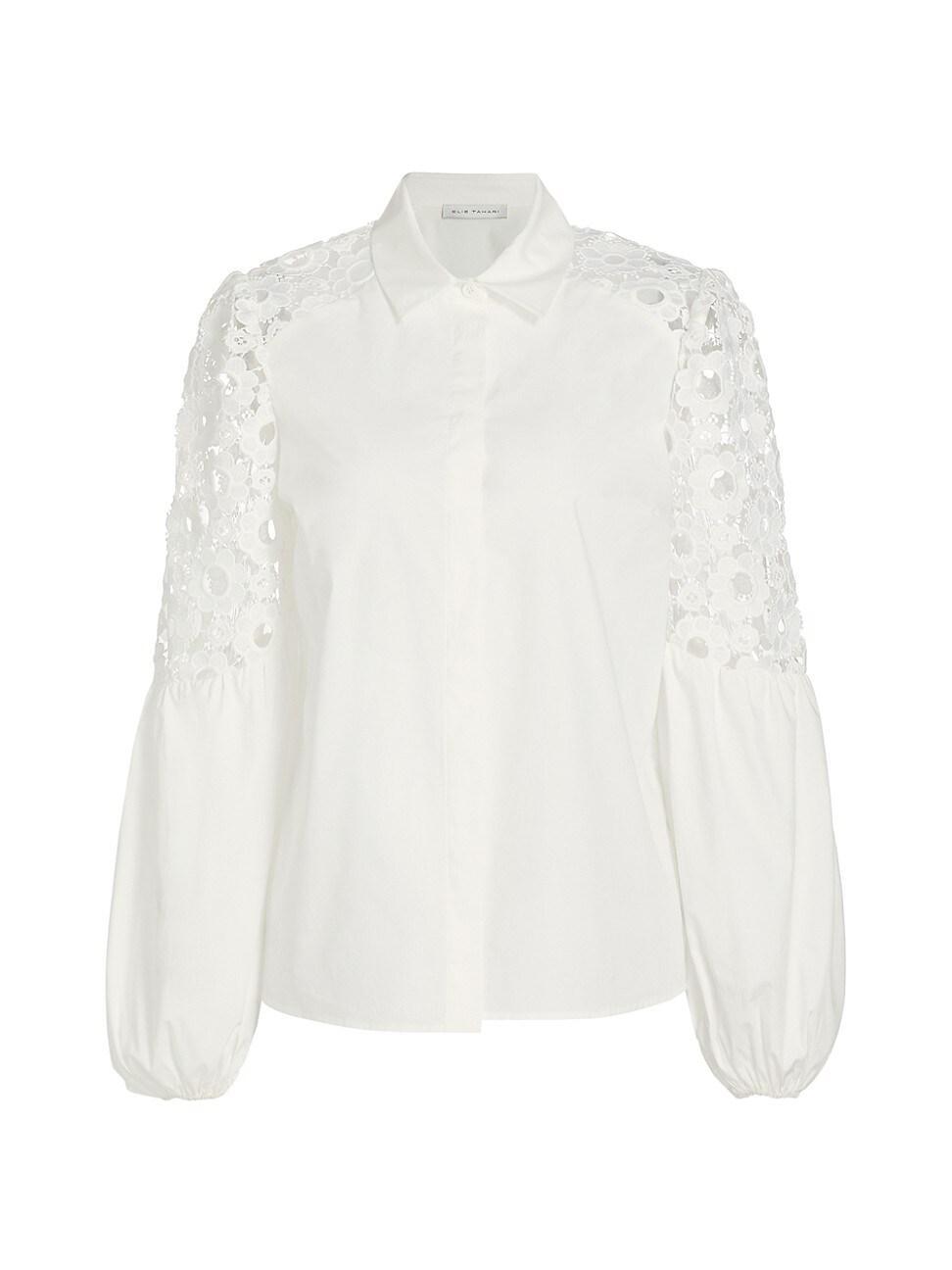 Womens The Ellison Crochet Cotton Blouse product image