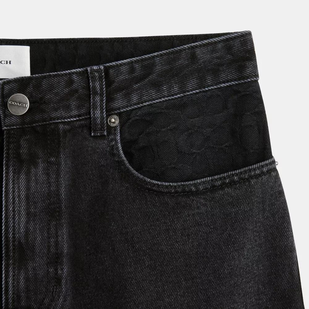 Black Taper Jeans In Organic Cotton Product Image