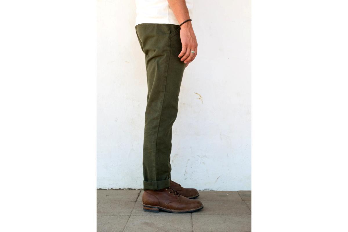 Workers Chino Slim Fit 14oz Slub Olive Product Image