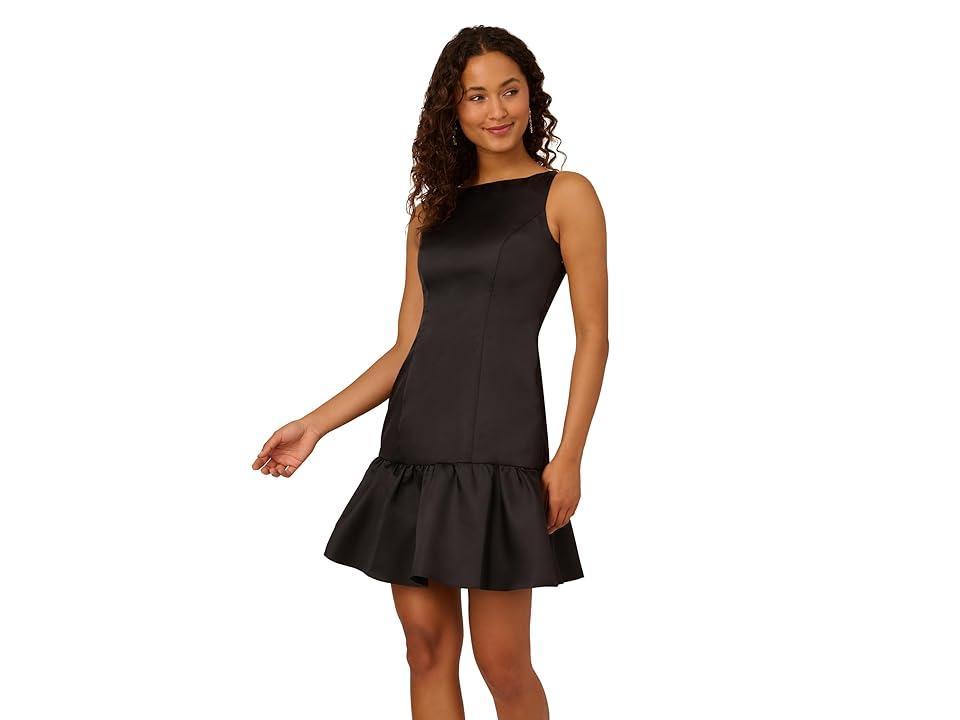 Adrianna Papell Mikado Flounce Hem Midi Dress Women's Dress Product Image