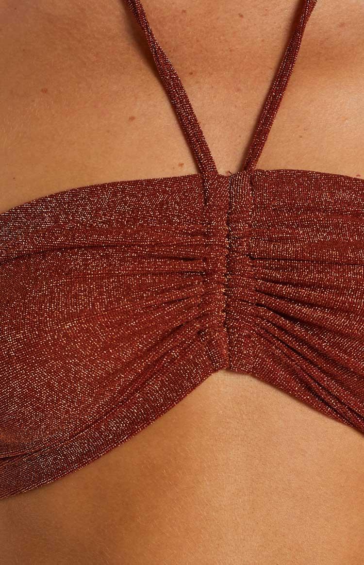 Stassie Rust Halter Top Product Image