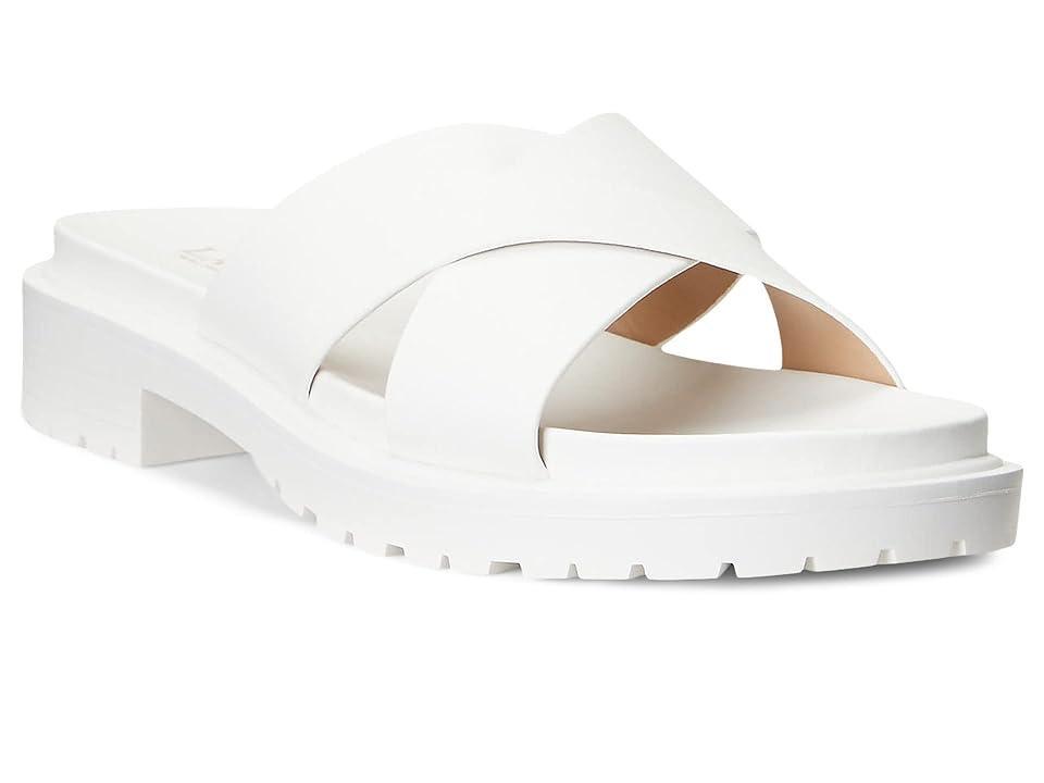 Lauren Ralph Lauren Kelsie Flat Sandal (Snow ) Women's Shoes Product Image