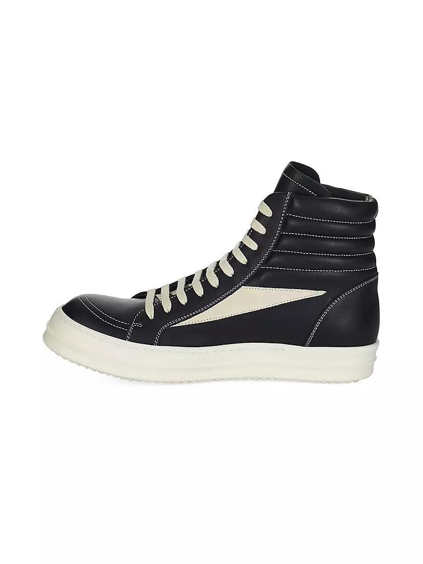 Womens High Vintage Leather Sneakers Product Image