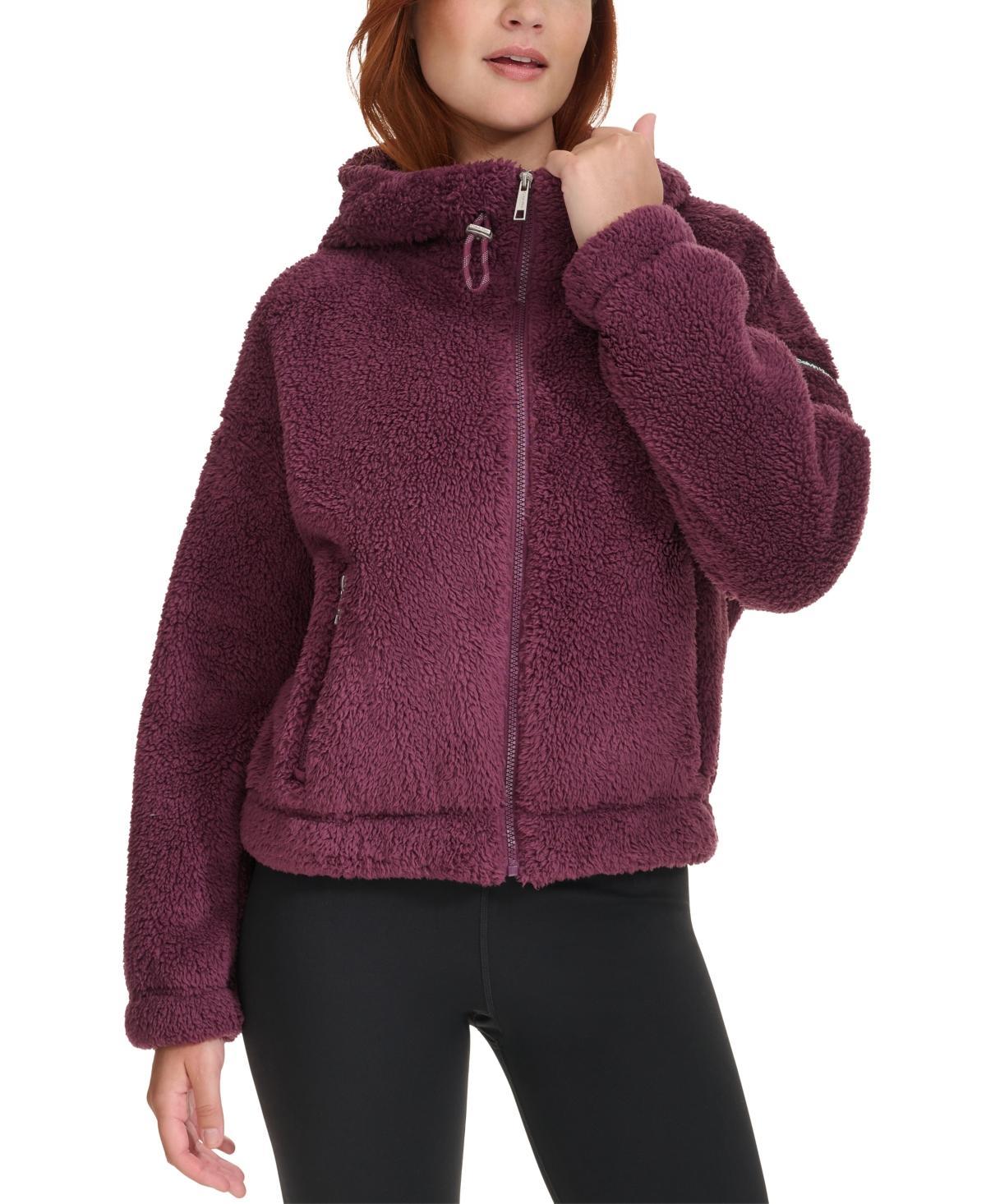 Calvin Klein Performance Womens Hooded Sherpa Jacket Product Image