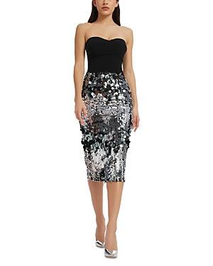 Dress the Population Robin Sequin Strapless Dress Product Image