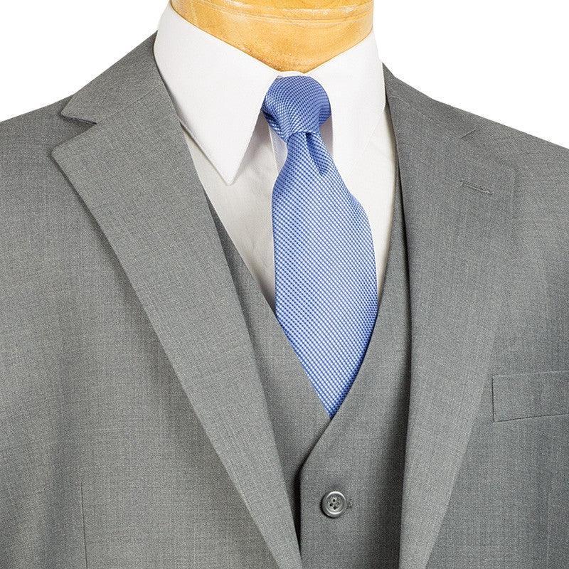 Morgan Collection - Regular Fit 3 Piece Suit 2 Button Medium Gray Product Image