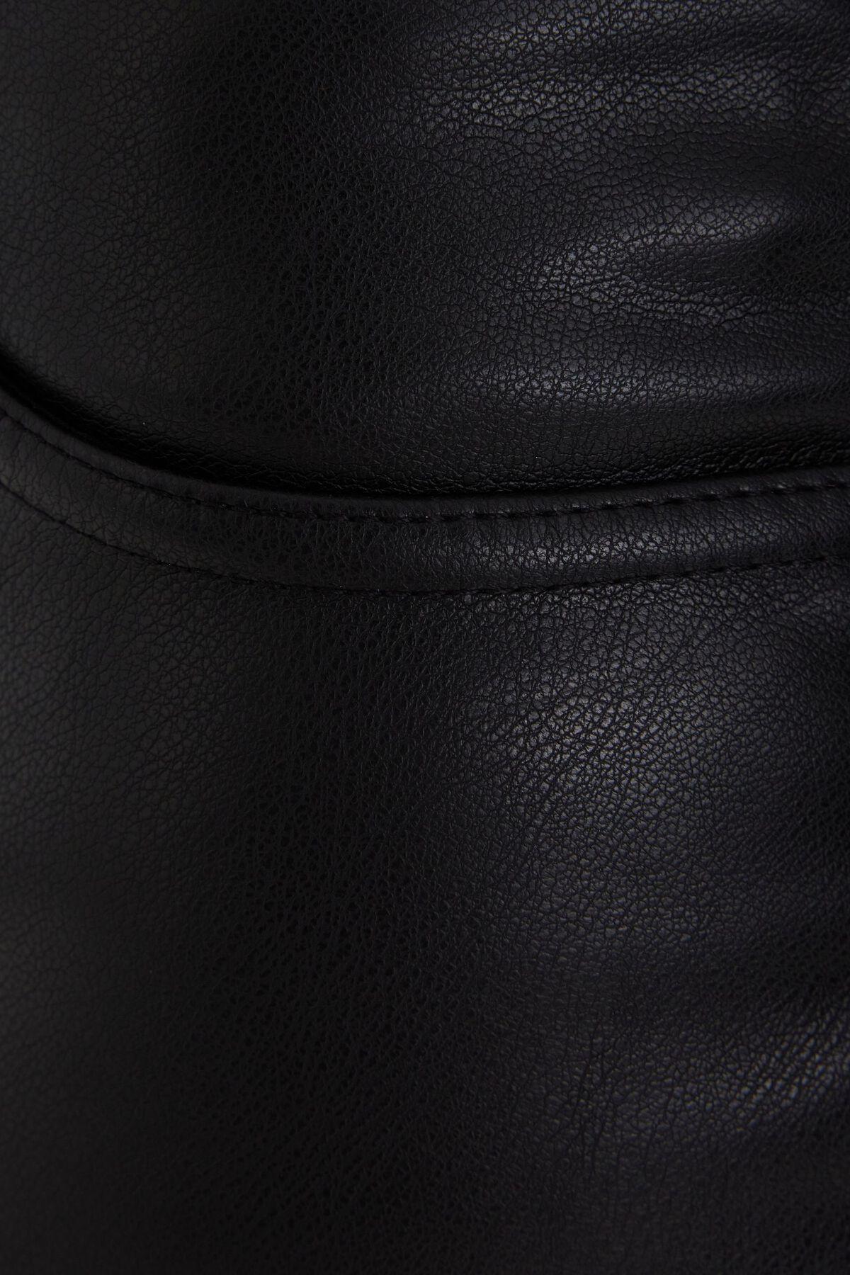 Faux Leather Straight Pant Product Image