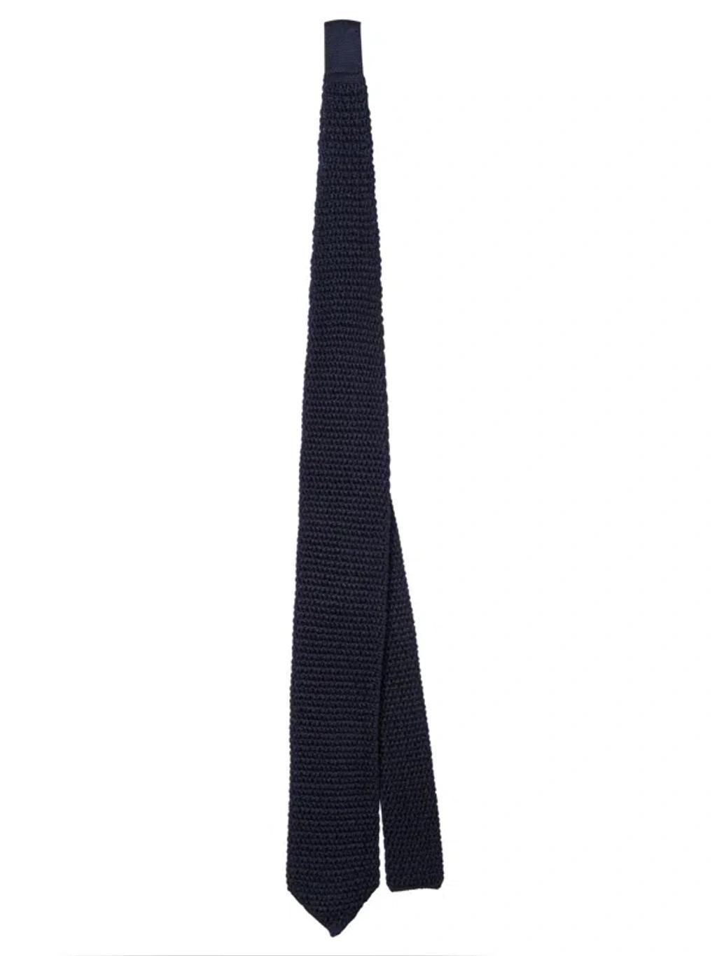 TOM FORD Knitted Slim Textured Neckwear Collection In Black Product Image