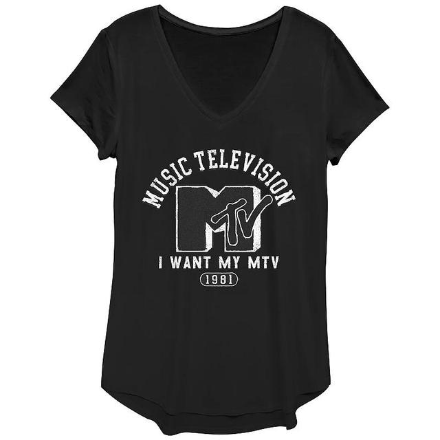 Womens MTV Music College Redux Graphic Tee, Girls Product Image