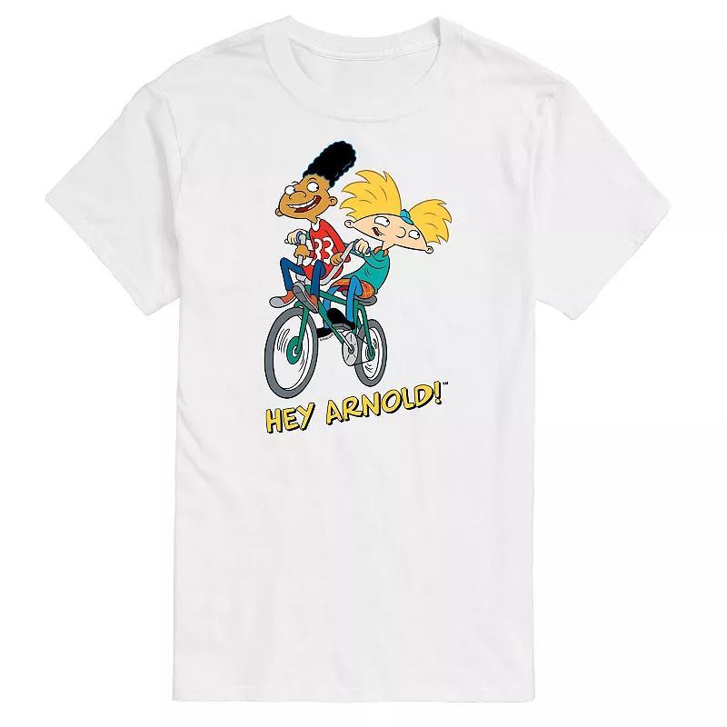 Mens Hey Arnold! Bike Tee Grey Product Image