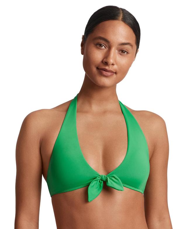 Lauren Ralph Lauren Womens Knot-Neck Halter Bikini Top Product Image