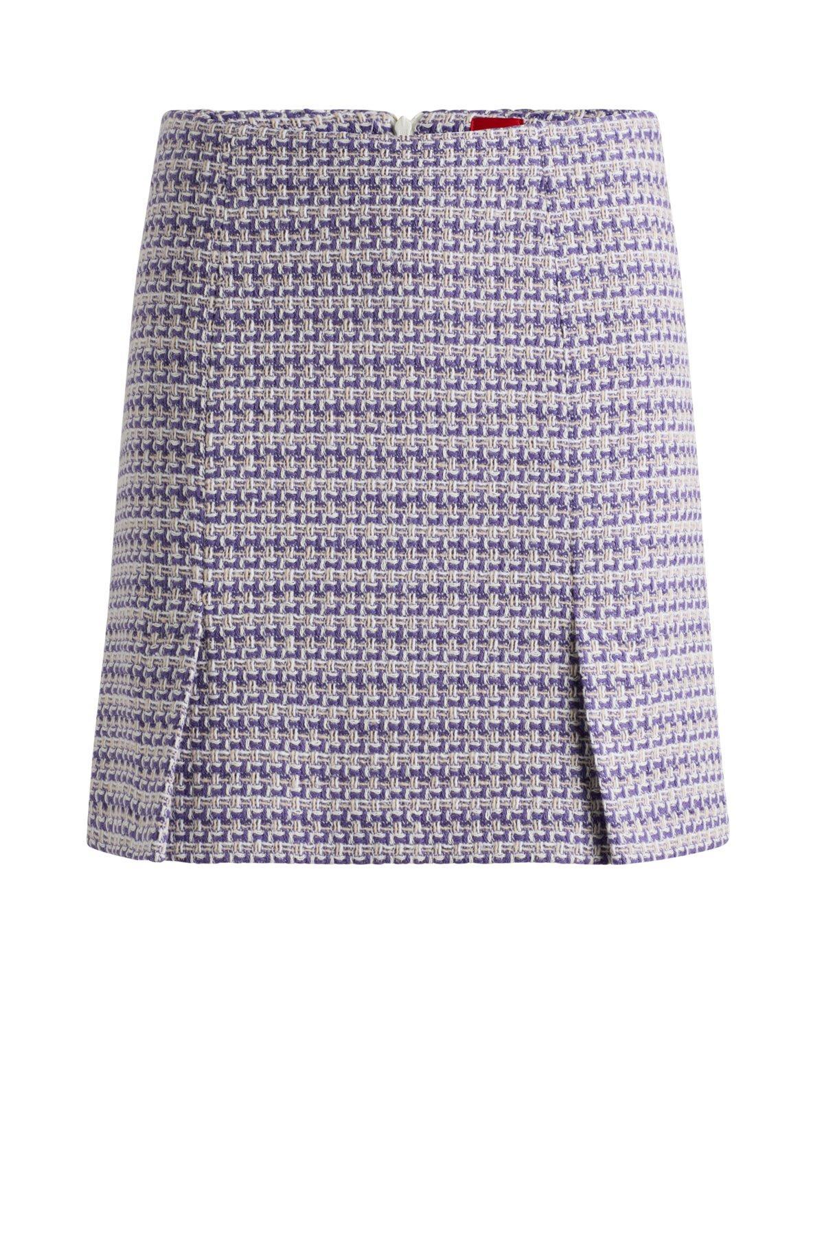 Patterned mini skirt in a cotton blend Product Image