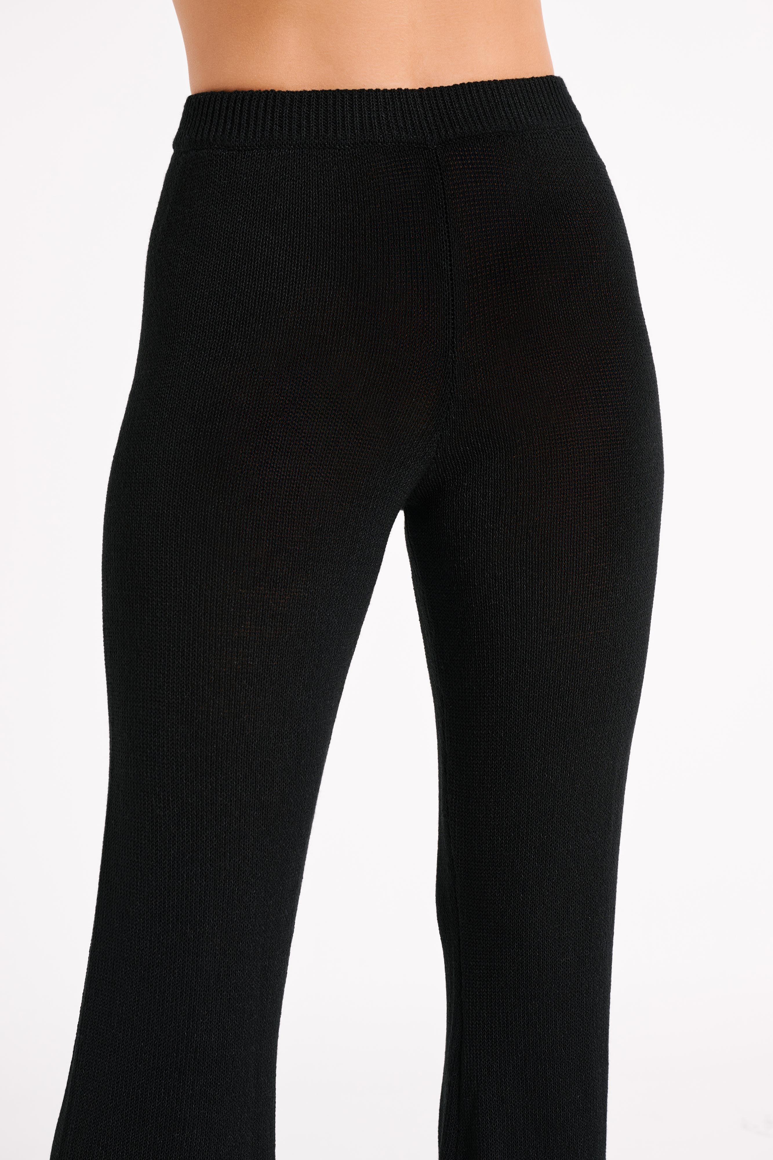 Carlota Knit Pants - Black Product Image