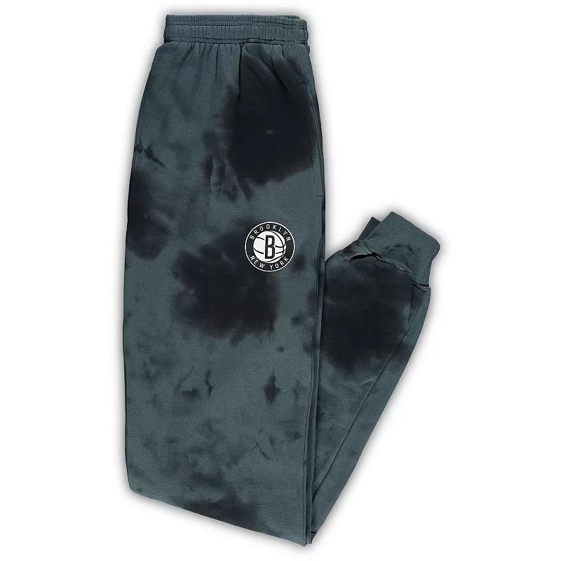 Mens Fanatics Branded Brooklyn Nets Big & Tall Wordmark Cloud Dye Jogger Pants Product Image