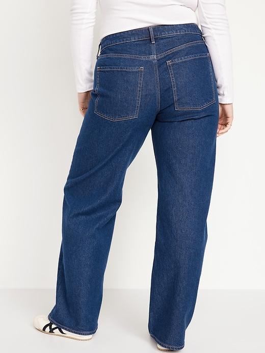 Mid-Rise Wide-Leg Jeans Product Image