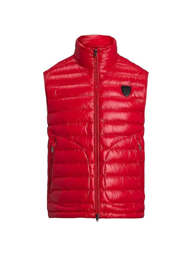 Mens Stewart Glossy Quilted Down Vest Product Image