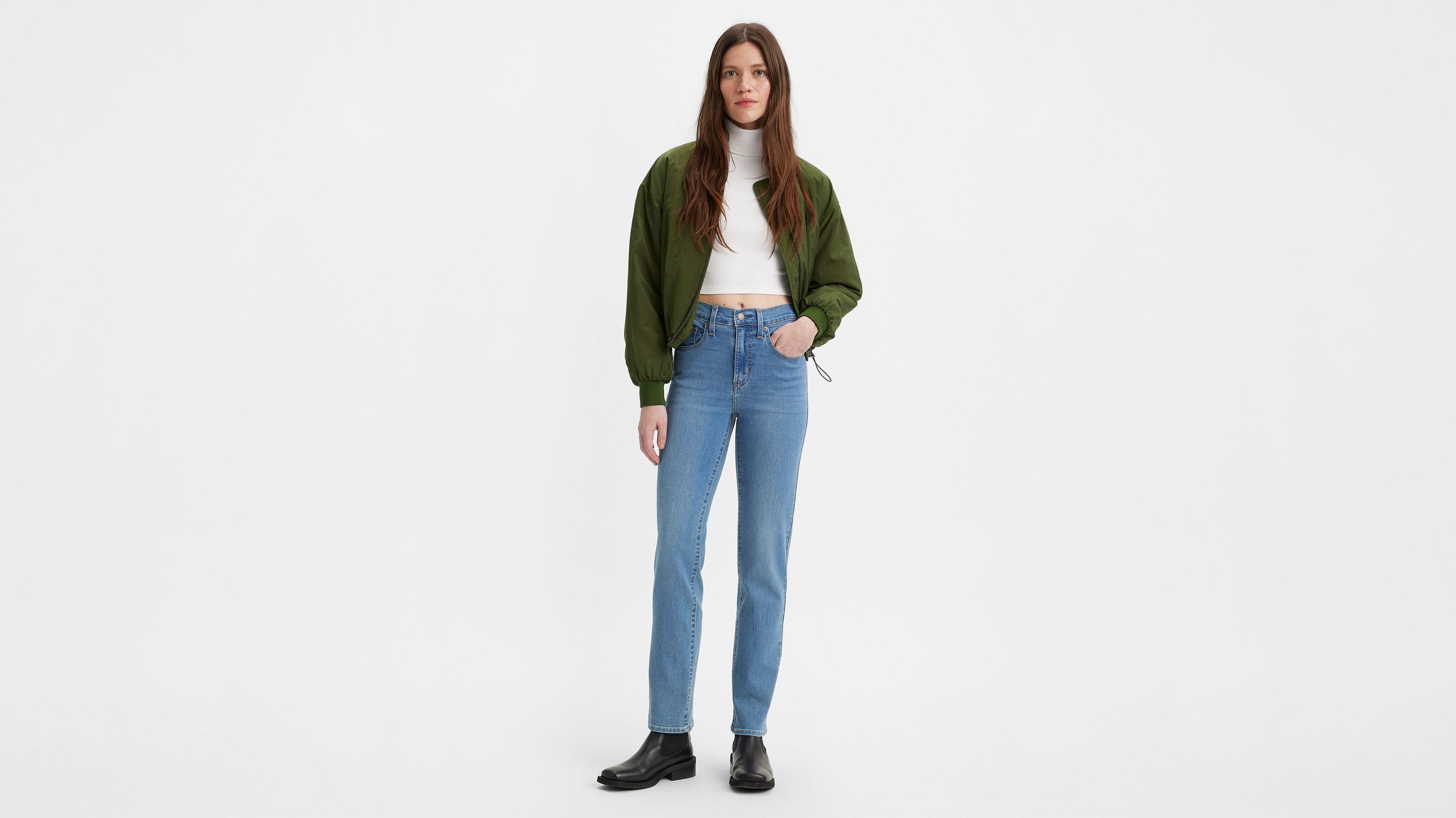 Levi's High Rise Slim Straight Cropped Women's Jeans Product Image