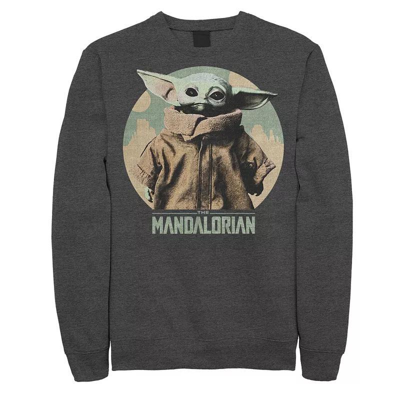 Mens Star Wars The Mandalorian The Child Faded Portrait Sweatshirt Product Image