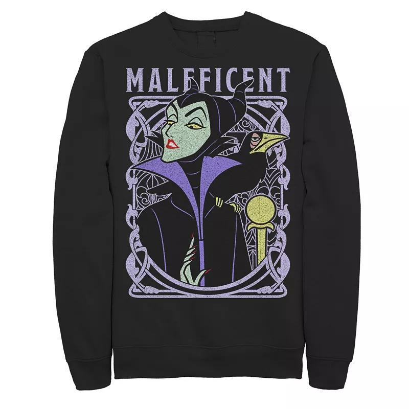 Mens Disney Sleeping Beauty Maleficent Old School Poster Sweatshirt Product Image