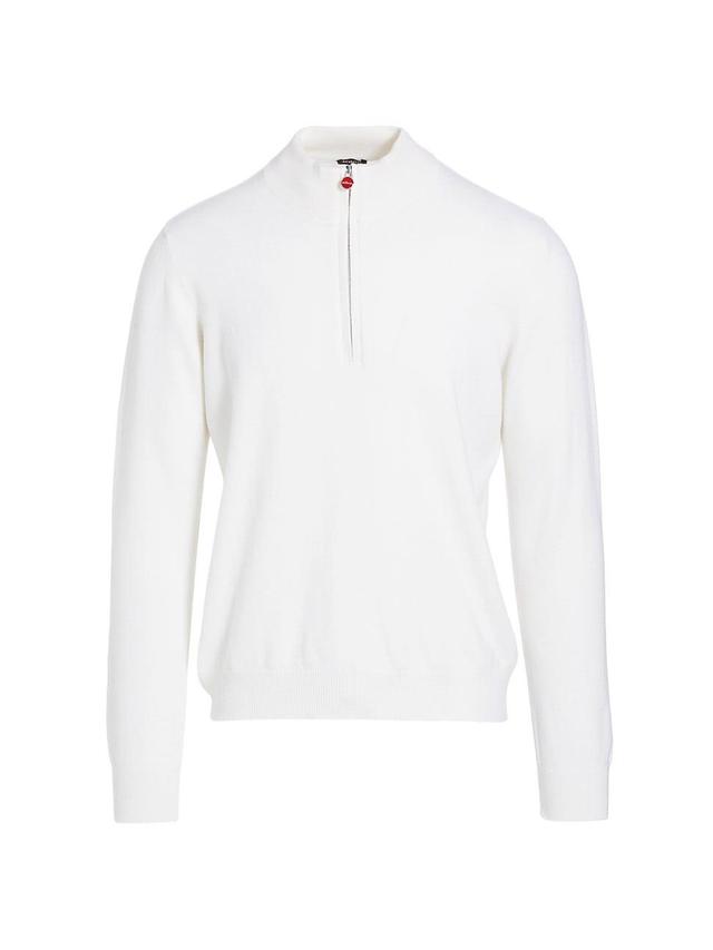 Mens Cashmere Quarter-Zip Sweater Product Image