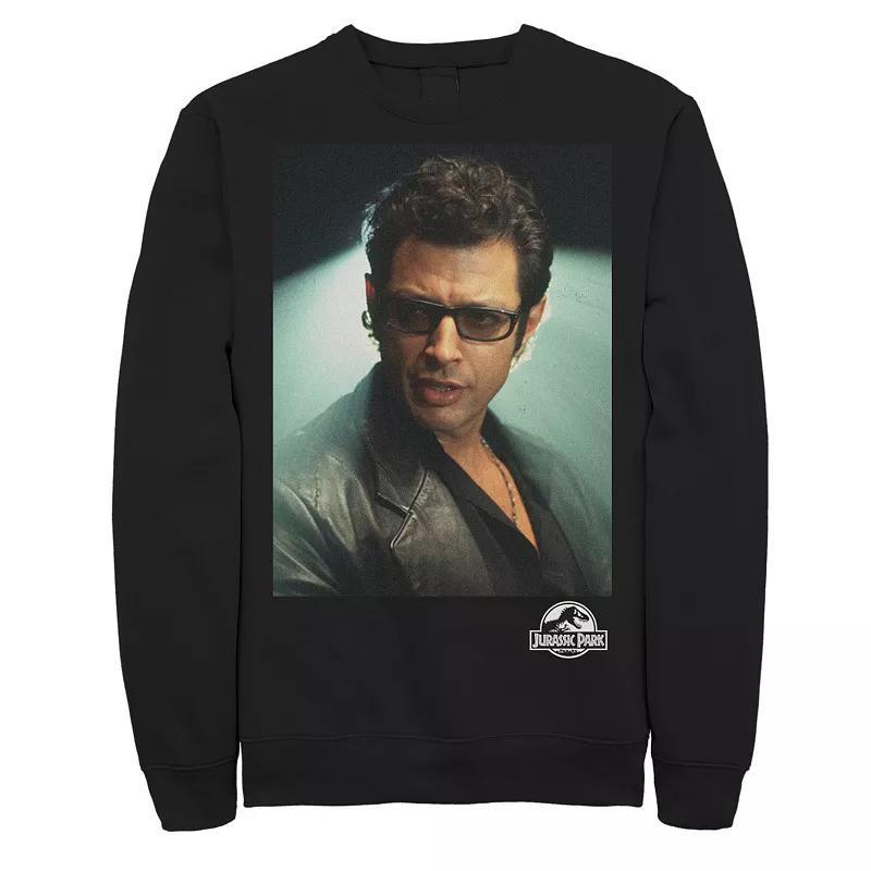 Mens Jurassic Park Ian Malcolm Head Shot Photo Sweatshirt Product Image