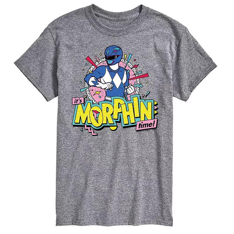 Big & Tall Power Rangers Morphin Time Blue Graphic Tee, Mens Product Image