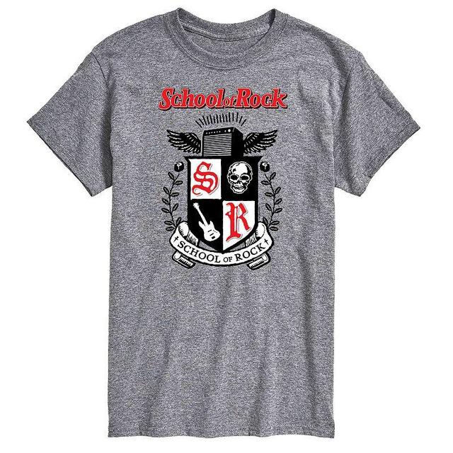 Mens School Of Rock Crest Graphic Tee Product Image