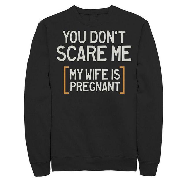 Mens Scary Pregnant Wife Sweatshirt, Mens Product Image