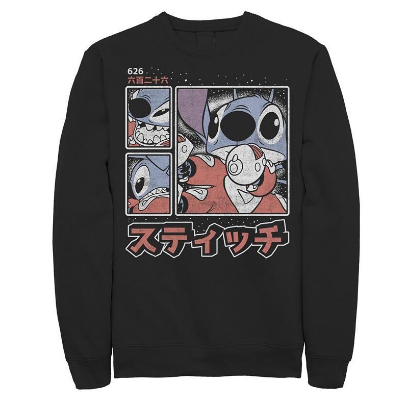 Disneys Lilo & Stitch 626 Stitch Day Kanji Panels Mens Sweatshirt Product Image