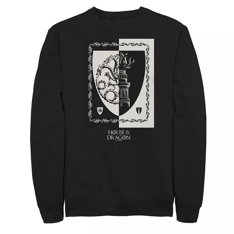 Big & Tall House Of The Dragon And White Shield Fleece Sweatshirt, Mens Product Image