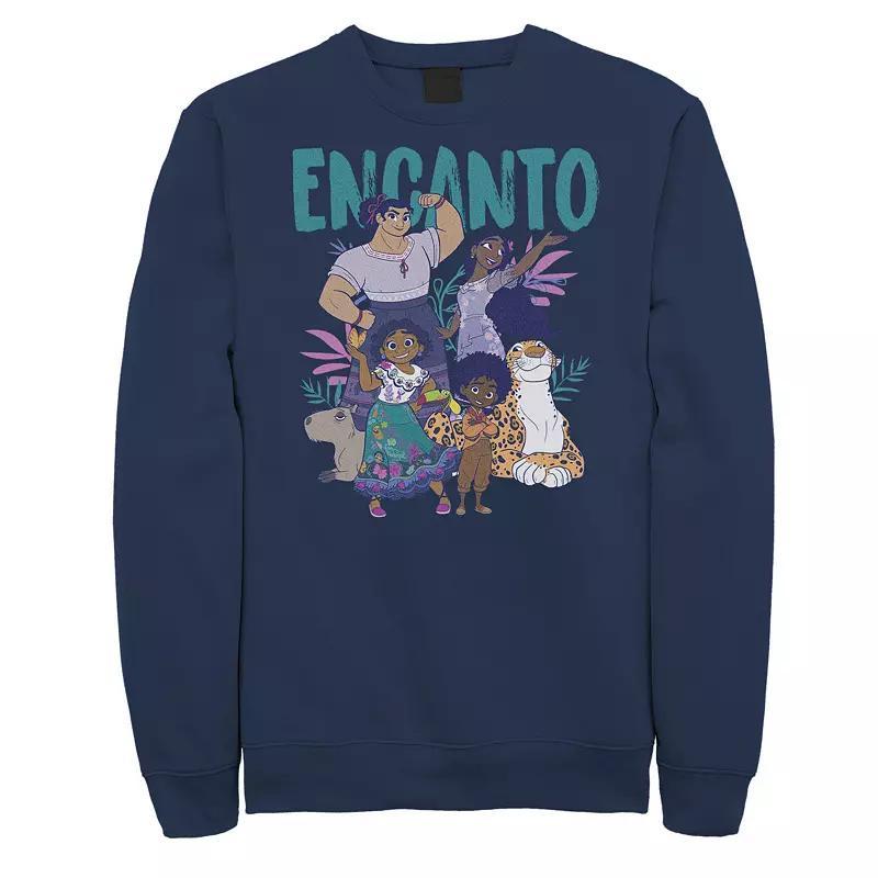 Big & Tall Disney Encanto Group Portrait Logo Sweatshirt, Mens Blue Product Image