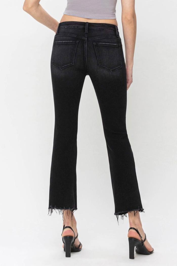 Mid Rise Cropped Flare Jeans Product Image