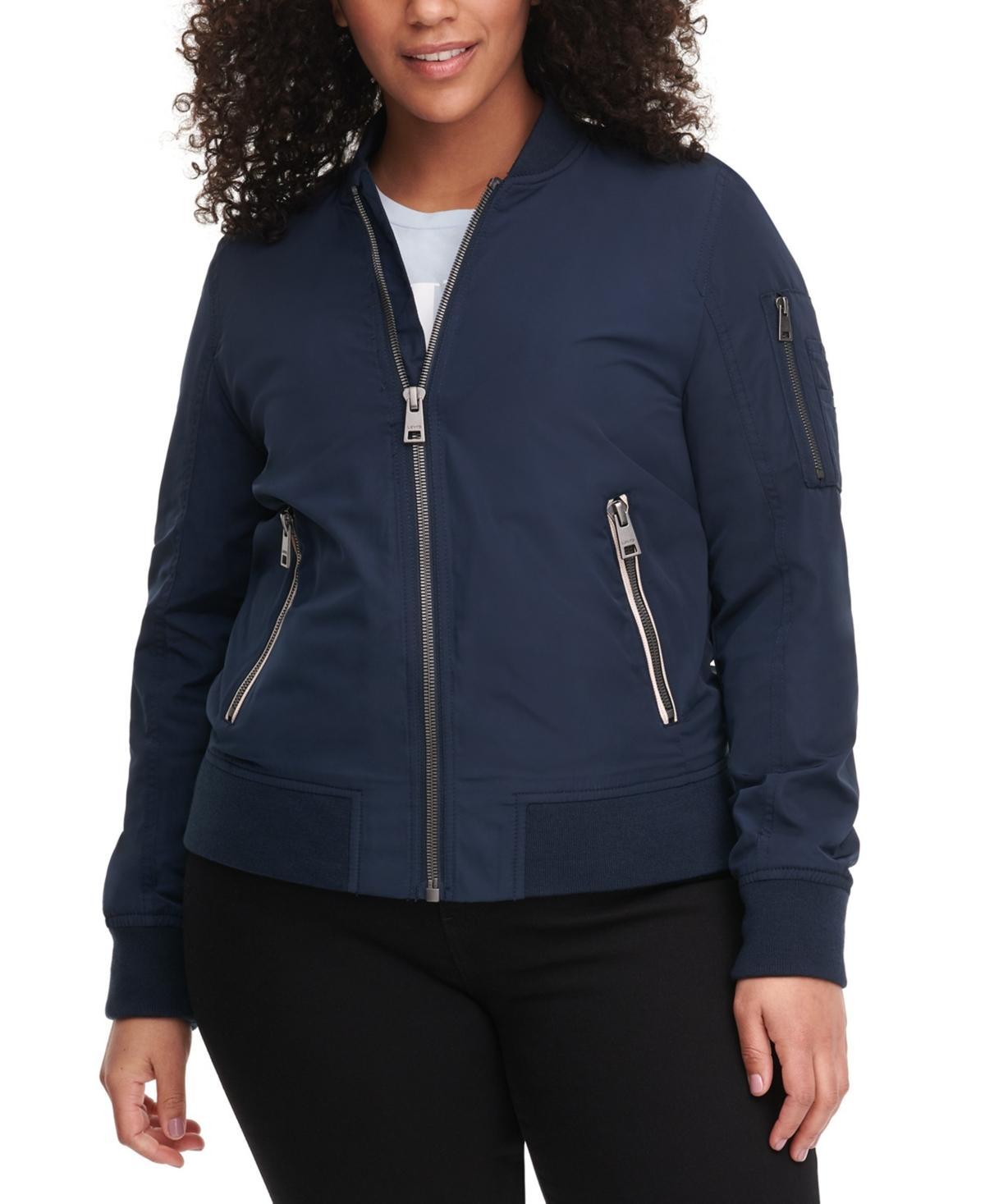 Plus Size Levis Newport Classic Bomber Jacket, Womens Pink Blush Product Image