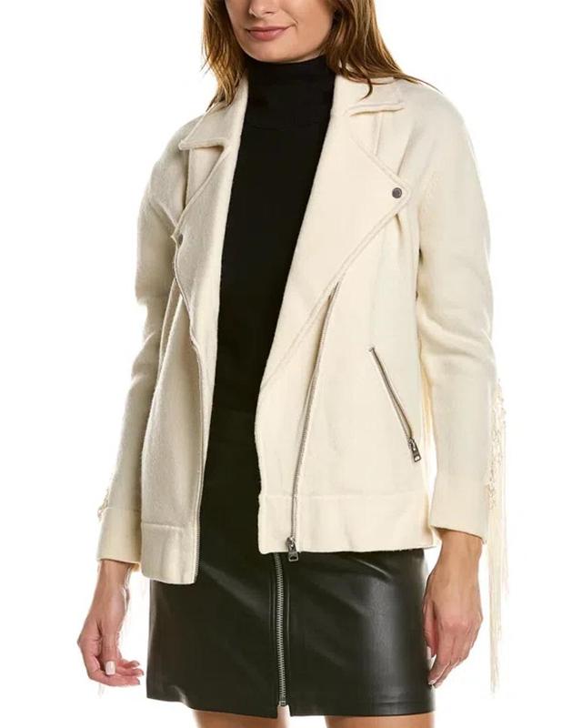 Robyn Biker Jacket In White Product Image