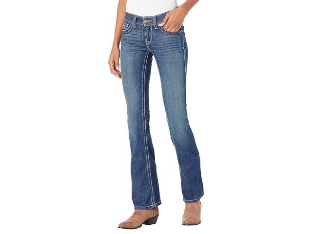 Ariat R.E.A.L. Mid-Rise Corinne Bootcut Jeans (Pacific) Women's Jeans Product Image