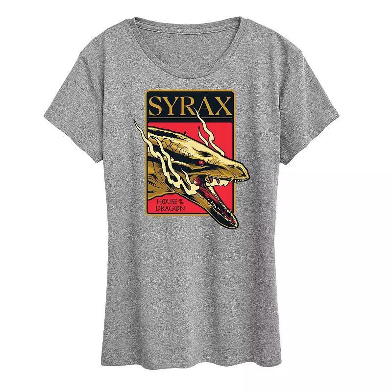 Womens House of the Dragon Syrax Badge Graphic Tee Product Image