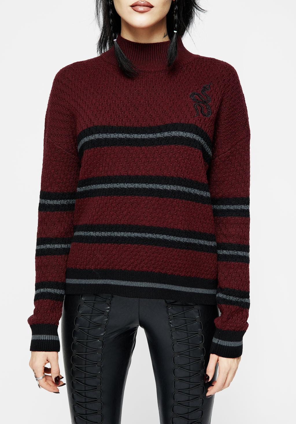 Mimic Striped Knit Sweater Product Image