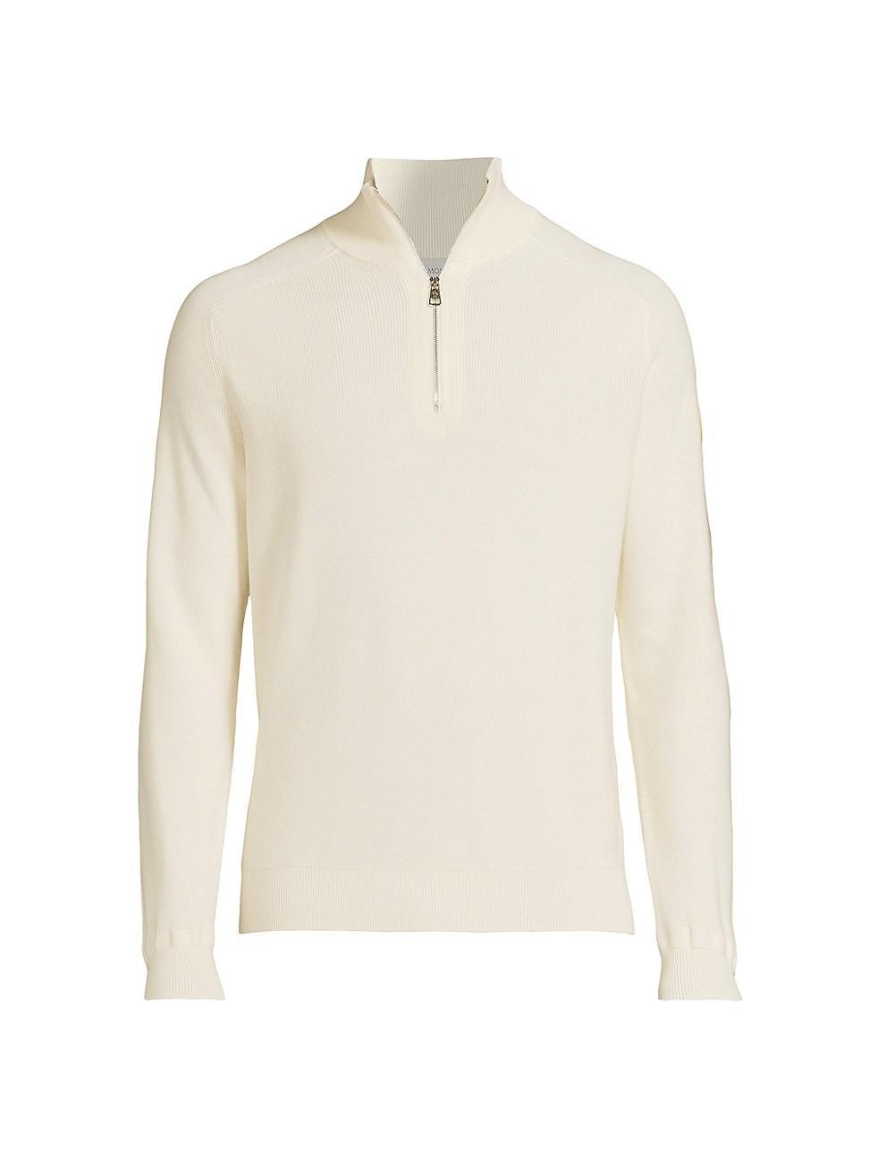 Mens Cotton-Cashmere Ribbed Sweater Product Image