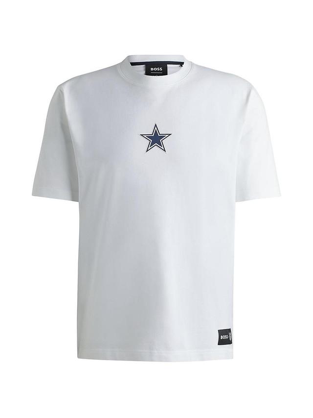 Mens BOSS x NFL Interlock-Cotton T-Shirt with Special Branding Product Image