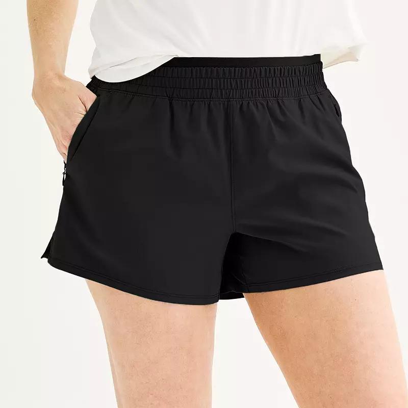 Womens Tek Gear Woven Run Shorts Dark Blue Product Image