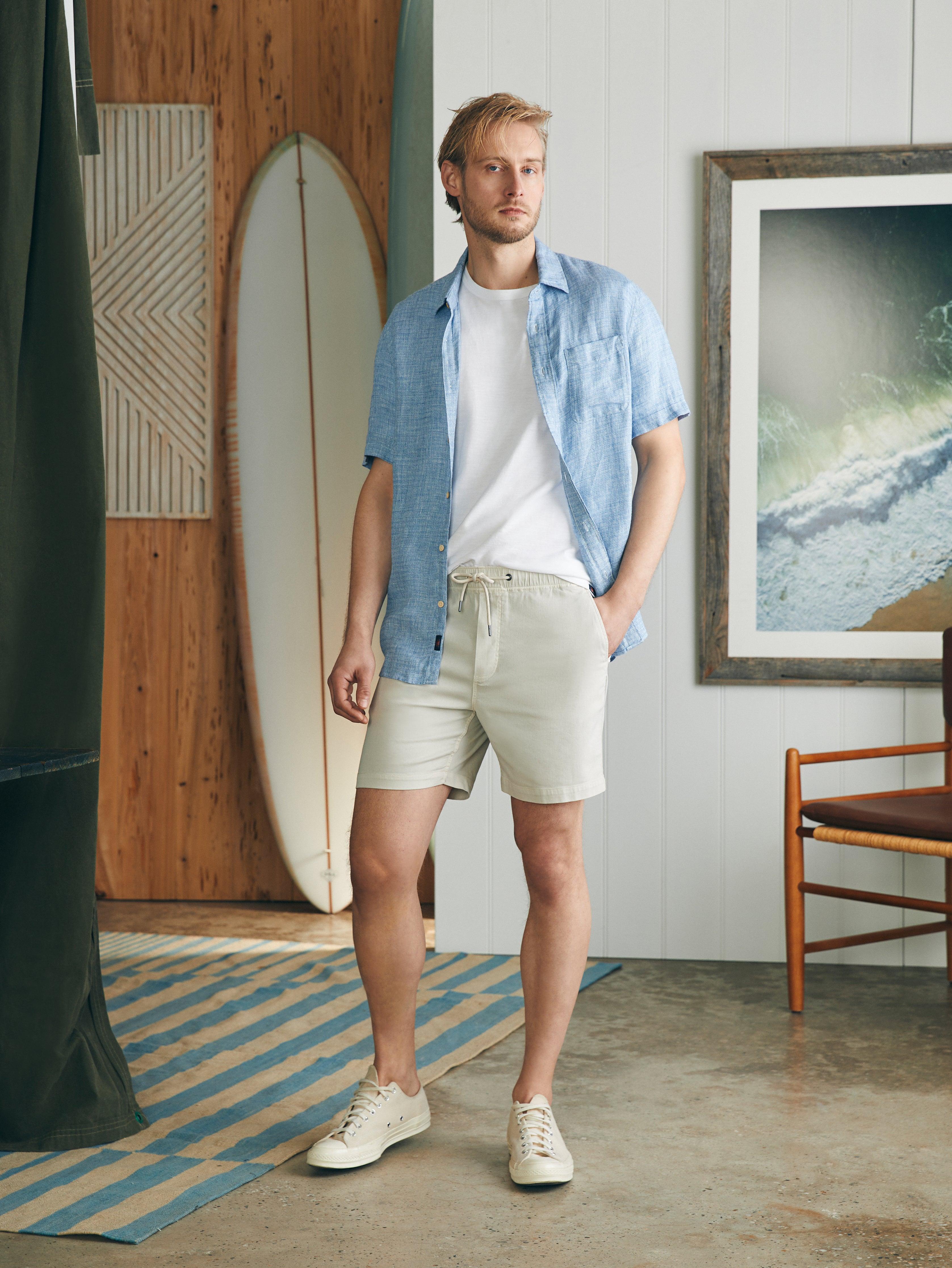 Essential Drawstring Short (6.5" Inseam) - Birch Male Product Image