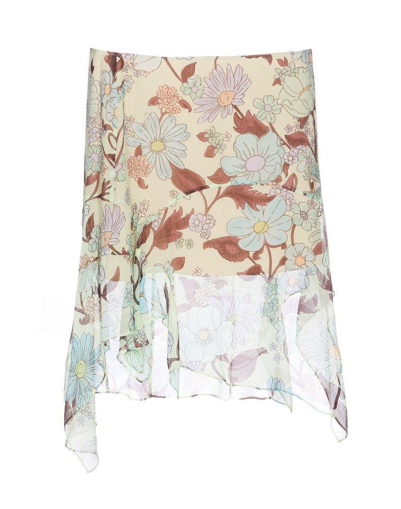 Floral Printed Mini Skirt In Multi product image