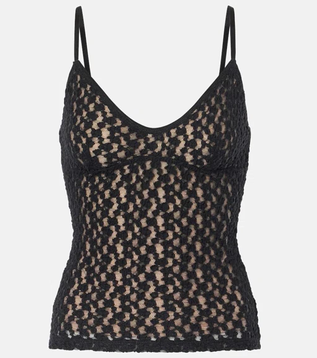 Floral Lace Camisole In Black Product Image