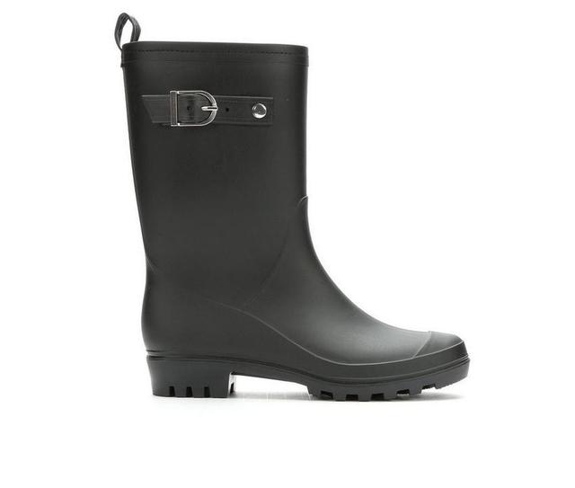 Women's Capelli New York Matte Solid Mid Rain Boots Product Image