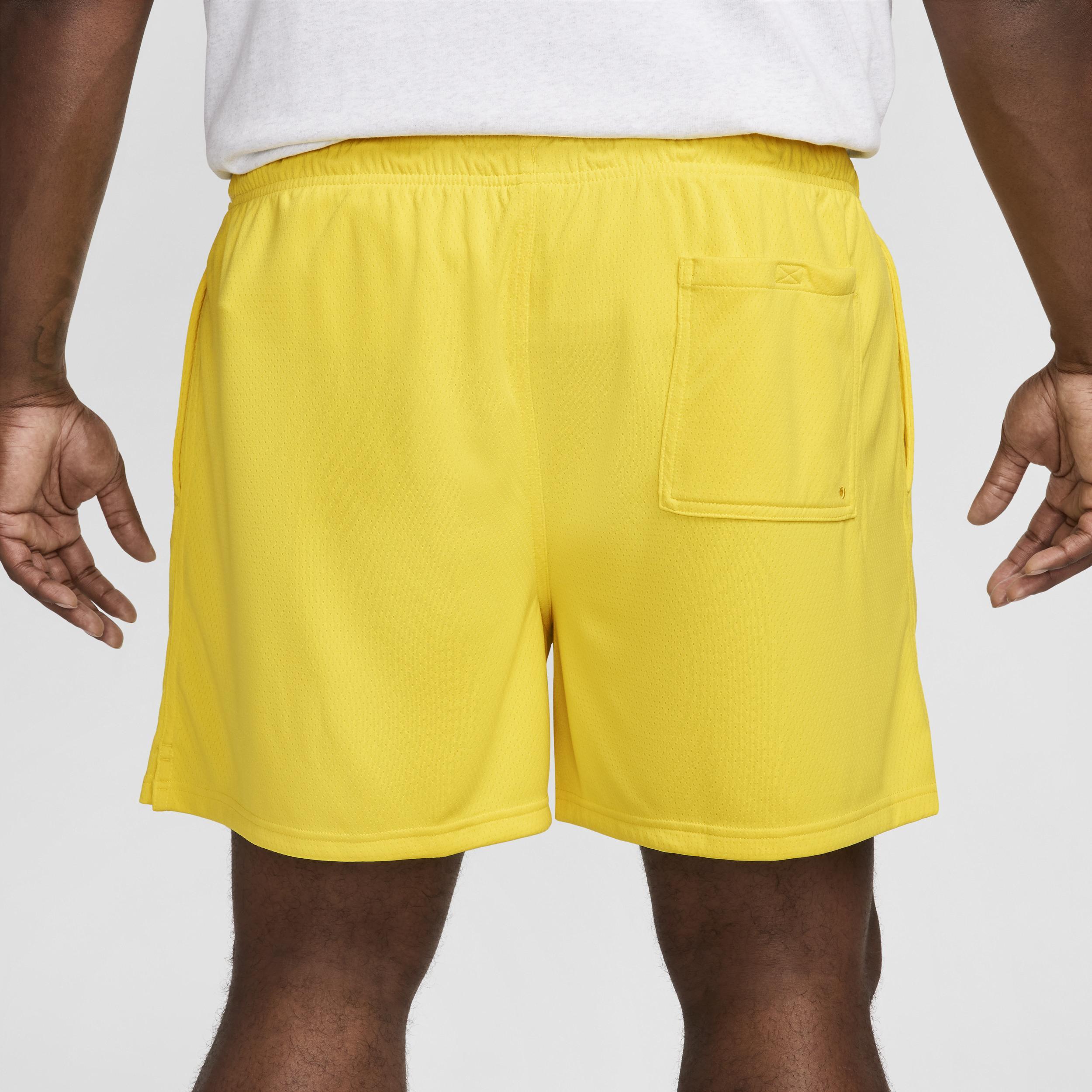 Nike Mens Club Flow Mesh Shorts - White/Lightening Product Image