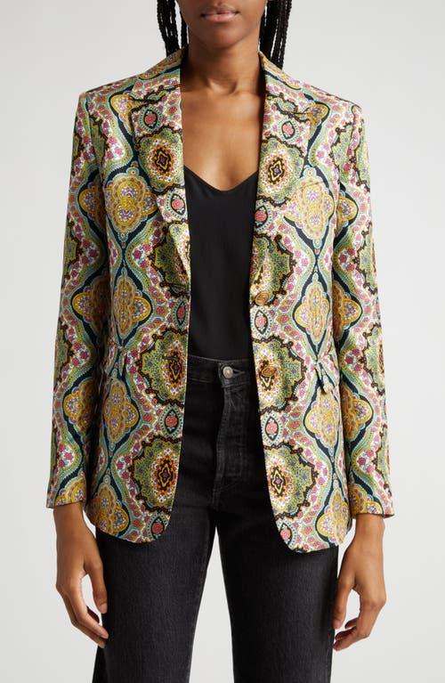 Etro Paisley Print Silk Twill Blazer Product Image