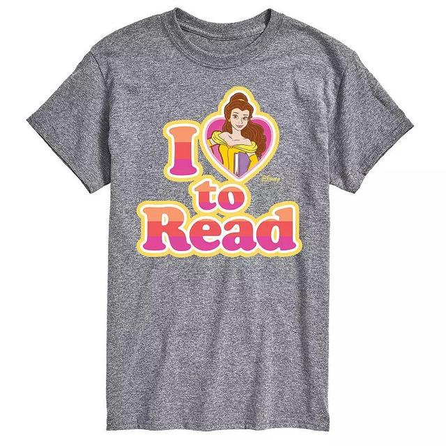 Disney Princess Big & Tall Belle I Love To Read Graphic Tee, Mens Product Image